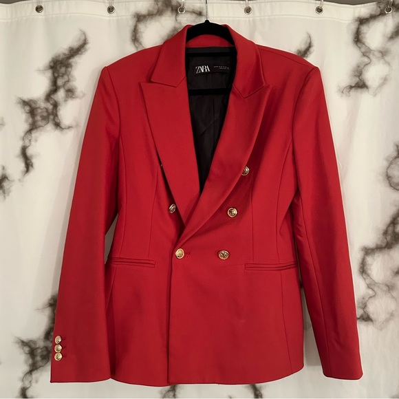 Zara Jackets & Blazers - Red Zara blazer